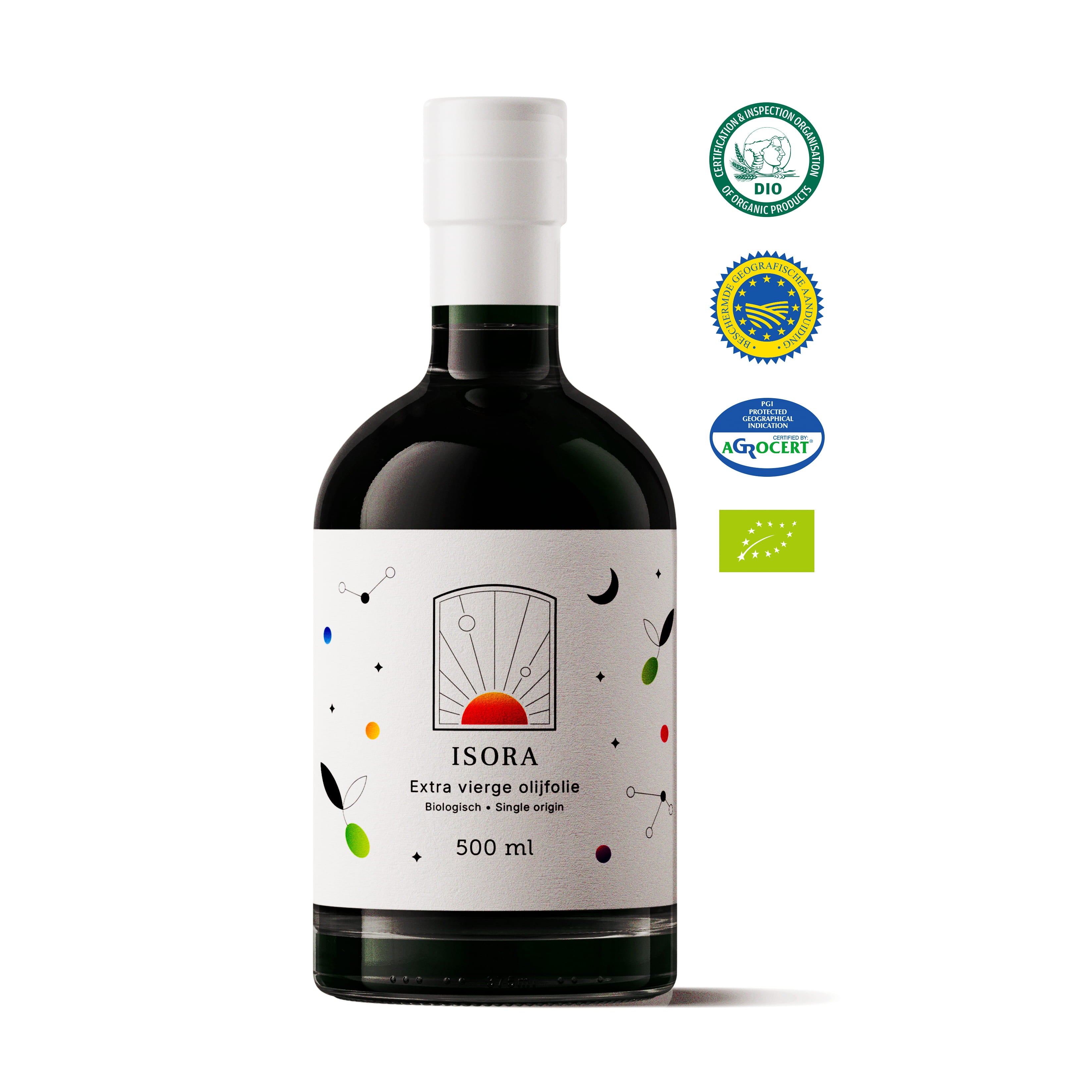 500 ml | Biologische, Griekse extra vierge olijfolie | Hoog in Polyfenolen | Laag in Zuurgraad